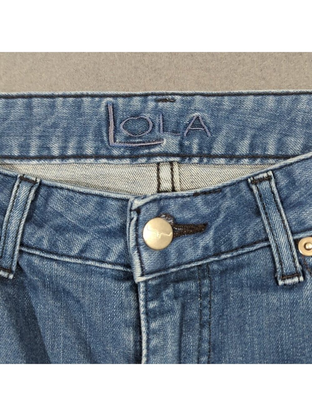 Kimes Ranch Jeans Womens 2x34 Blue Lola Trouser Flare Leg Western Denim USA Made